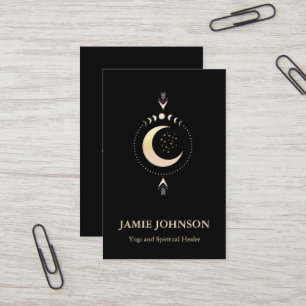 Cartão De Visita Energie Heiler Reiki Moon Phase Yoga