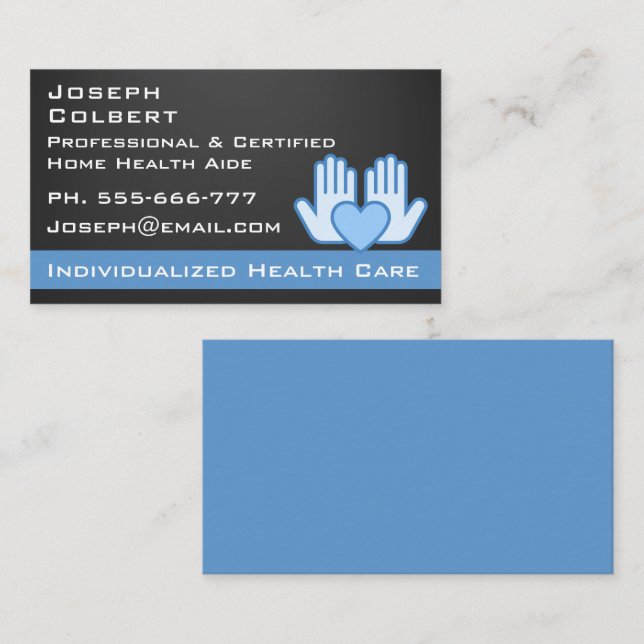 Cartão De Visita Enfermeira Cuidados Médicos Modernos (Frente/Verso)