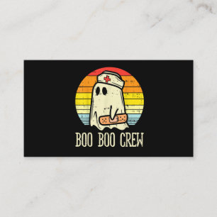 Cartão De Visita Enfermeira de Boo Boo Halloween Para Enfermeiras