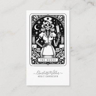 Cartão De Visita Enfermeira do Tarot Humorístico