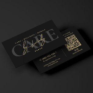 Cartão De Visita Enfermeira Móvel Elegante Enfermeira Registrada RN