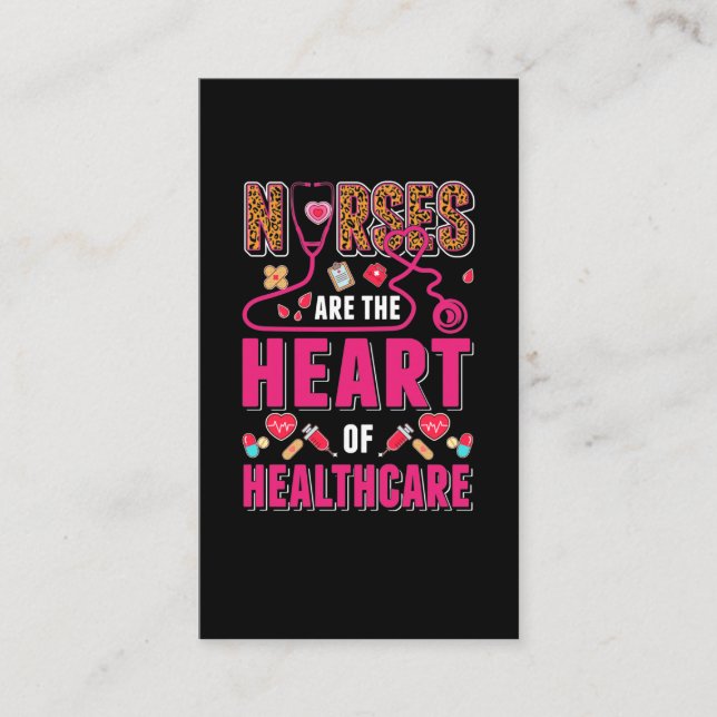 Cartão De Visita Enfermeiras de saúde orgulhosas Enfermeiras médica (Frente)