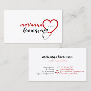 Cartão De Visita Enfermeiro Doutor Hospital