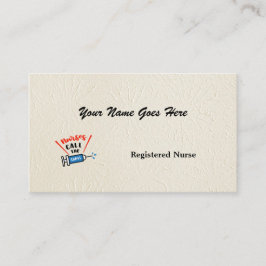 Cartão De Visita Enfermeiros chamam os sapatos especiais personaliz