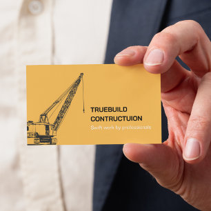 Cartão De Visita Engenheiro de Construção e Mecânico Profissional