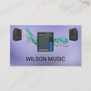 Cartão De Visita Engenheiro de Música Mixer   Entretenimento