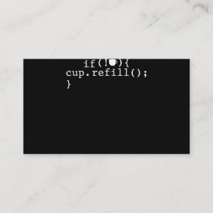 Cartão De Visita Engenheiro de Software de Codificação Inteligente 