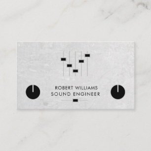 Cartão De Visita Engenheiro de som profissional, controladora DJ Mu