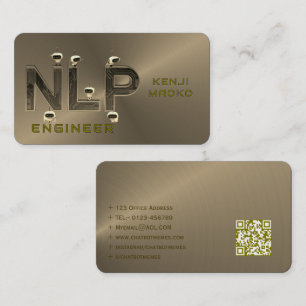 Cartão De Visita engenheiro NLP Chatbot Developer Conversational A