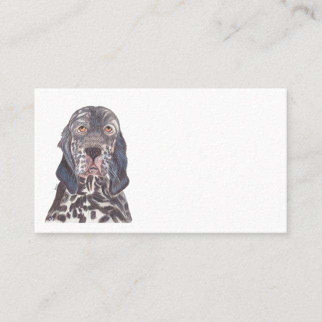 CARTÃO DE VISITA ENGLISH SETTER (Frente)