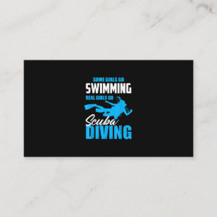 Cartão De Visita Engraçado Algumas Garotas Vão Nadar Garotas De V