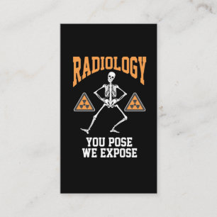 Cartão De Visita Engraçado Dançando Esqueleto Radiologia Humor
