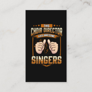 Cartão De Visita Engraçado diretor do Coro Dizendo Cantação do C