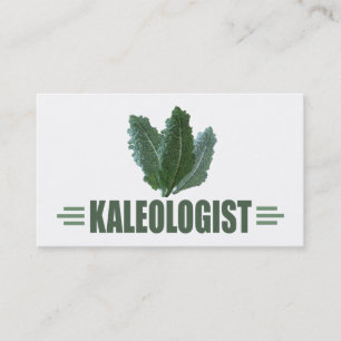 Cartão De Visita Engraçado Kale Lover