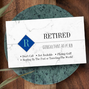 Cartão De Visita Engraçado, mármore branco, golpe de profissão