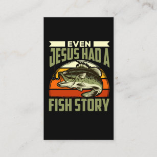 Cartão De Visita Engraçado pescador religioso Piada humor cristão