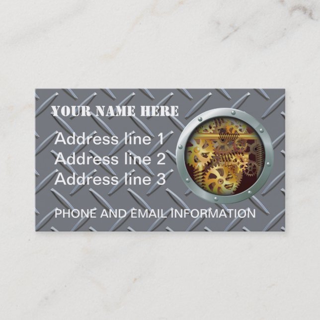 CARTÃO DE VISITA ENGRENAGENS (Frente)