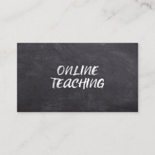 Cartão De Visita Ensino Online Professor Virtual Educação Tutor 