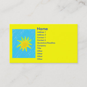 Cartão de visita ensolarado