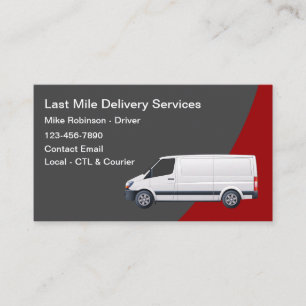 Cartão De Visita Entrega de última milha courier transporte
