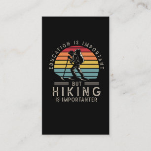 Cartão De Visita Entusiasta de Caminho Entusiasta do Exterior Hiker