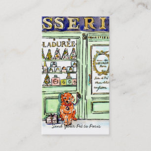 Cartão De Visita Envie seu animal de estimação ao filhote de