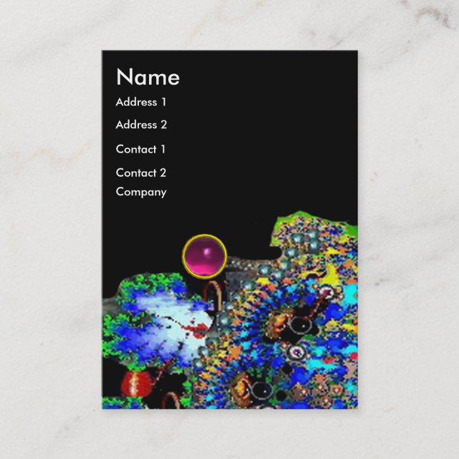 Cartão De Visita EPHEMERAL AMETIST Beauty, Salão, Spa,Artista Makeu (Frente)