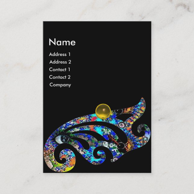 Cartão De Visita EPHEMERAL TOPAZ Beauty ,Salon, Spa, Makeup Artist (Frente)