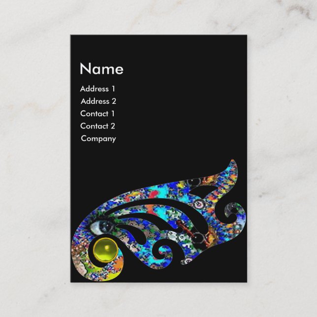 Cartão De Visita EPHEMERAL TOPAZ Beauty ,Salon, Spa, Makeup Artist (Frente)