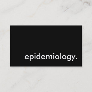 Cartão De Visita epidemiologia.