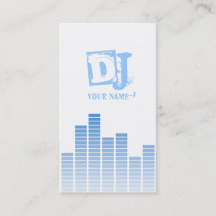 Cartão De Visita Equalizador Azul