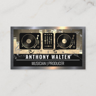 Cartão De Visita Equalizador   Mesas-redondas   Notas musicais