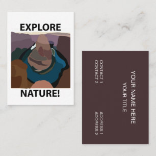 Cartão De Visita Equéstia de ferradura Explorar a lente de ferradur