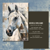 Equestre Moderno – Design de Cavalo Cinza Abstrato