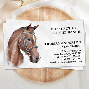 Cartão De Visita Equestres Equestres Personalizados Profissionais E