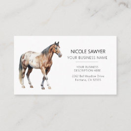 Cartão De Visita Equídeo Personalizado Equestre Profissional