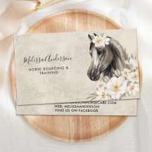 Equídeo Vintage Cavalo Floral Personalizar Equestr