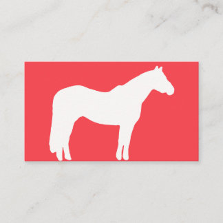 Cartão De Visita Equine Business Card Red Professional Looking 