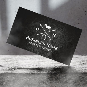 Cartão De Visita Equine Elegante Horseback Equestre