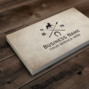 Cartão De Visita Equine Horseback Andando Equestrian Vintage Horse