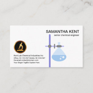 Cartão De Visita Equipamento de laboratório Flocos de béfalas de 