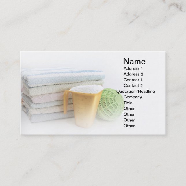 Cartão De Visita Equipamento de lavagem (Frente)