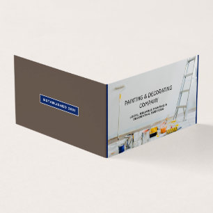 Cartão De Visita Equipamento de pintura, Pintor e Decorador Foto