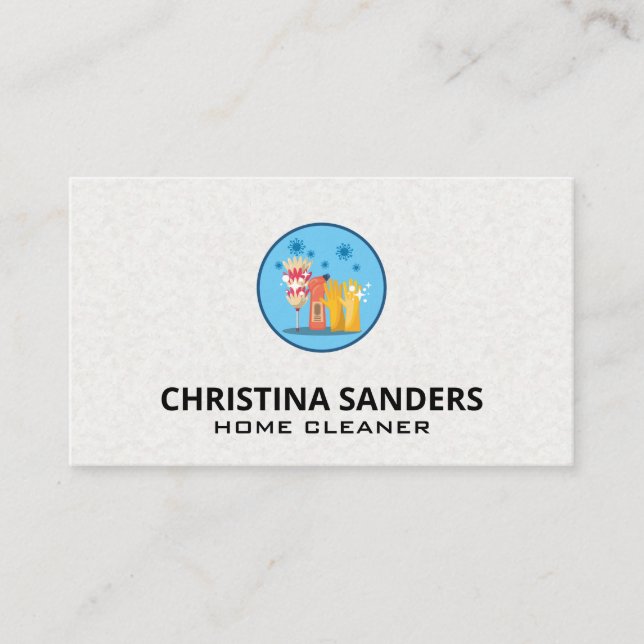 Cartão De Visita Equipamentos de limpeza | Serviços de Limpeza (Frente)