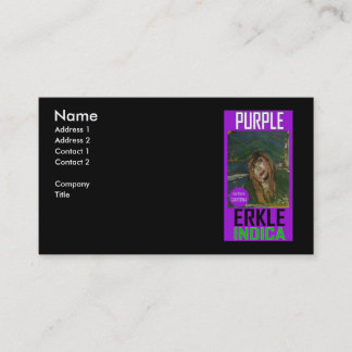 CARTÃO DE VISITA ERKLE ROXO INDICA