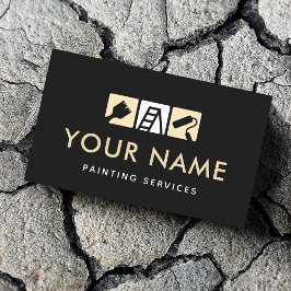 Cartão De Visita Escada do cilindro de pincel dos Serviços de Pintu