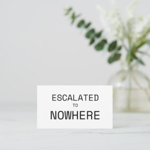 Cartão De Visita Escalado para Nenhum Minimalista Profissional