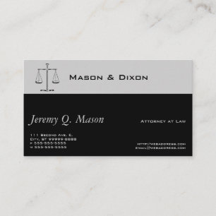 Cartão De Visita Escalas da Justiça