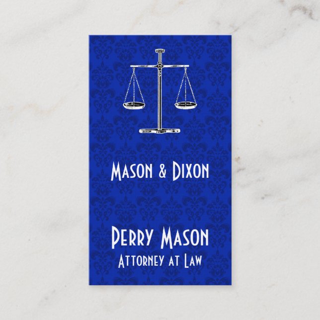 Cartão De Visita Escalas da Justiça (Frente)