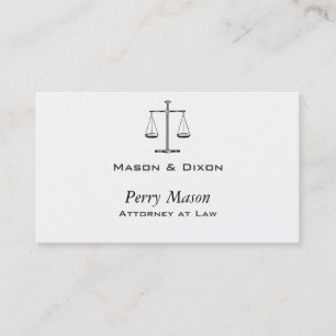 Cartão De Visita Escalas da Justiça